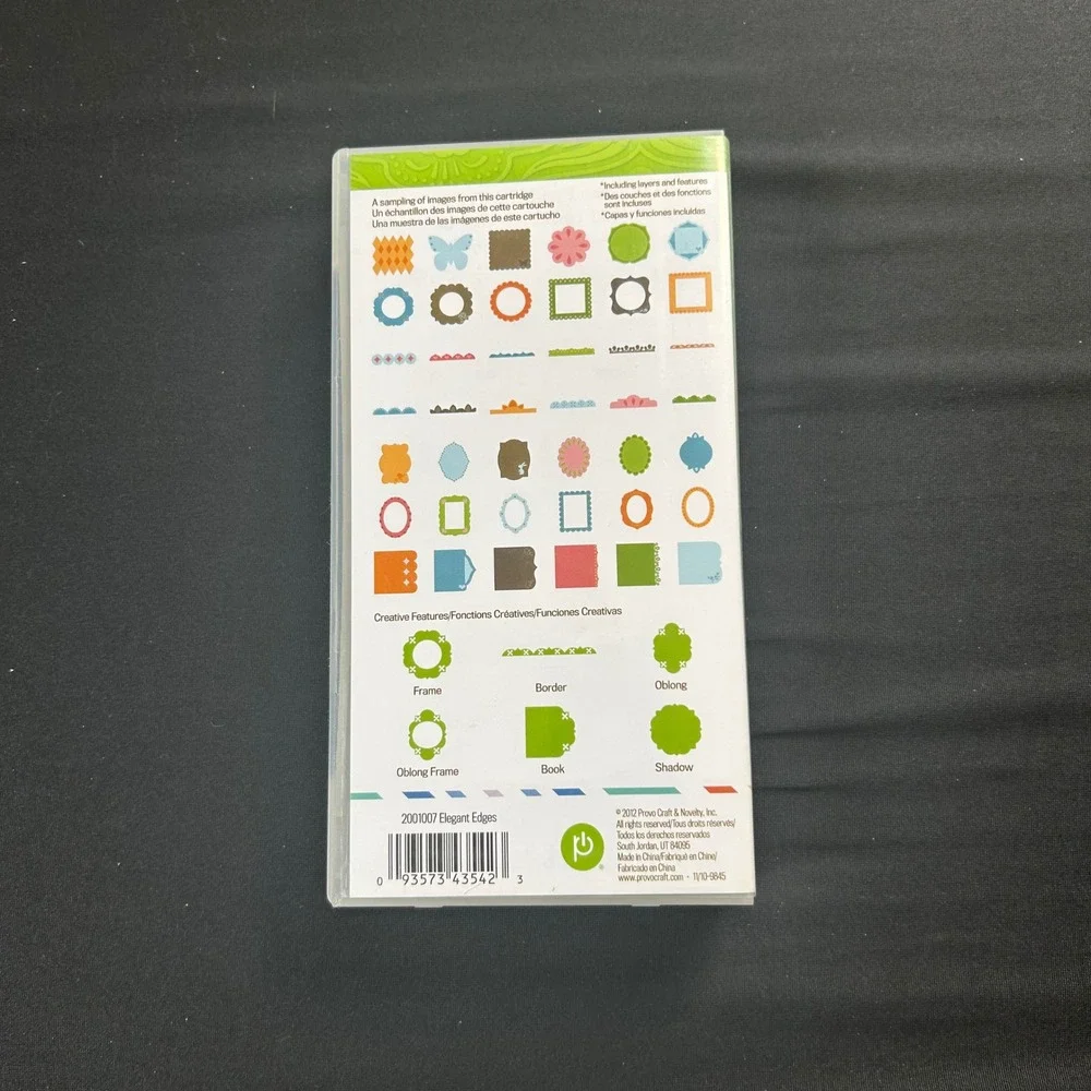 Cricut C everyday Elegant Edges Shapes Cartridge Link Status Unknown